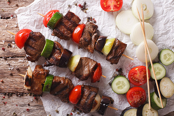 Steak-Kebabs